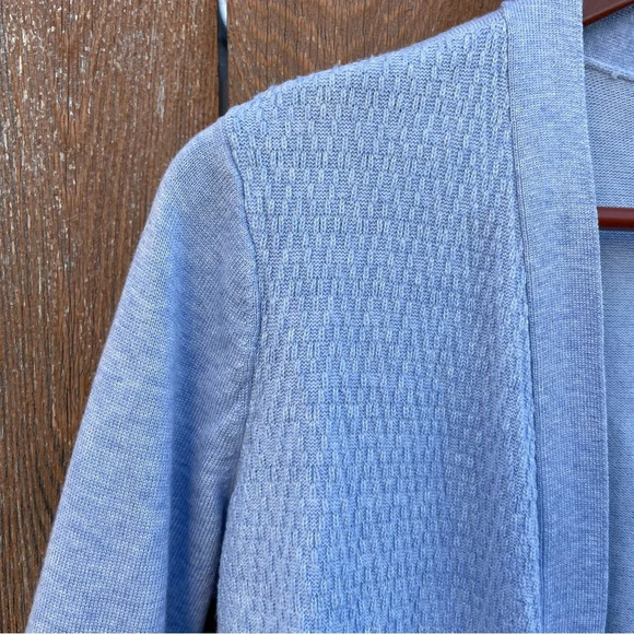 KAREN SCOTT Women’s Light Blue Knit Pattern Cardigan Size XS - Picture 4 of 12